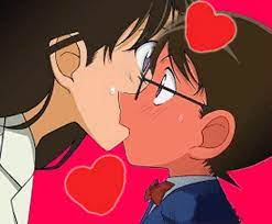 To hide his identity as he searches for the organization that tried to kill him, kudo takes the name of edogawa conan. Detective Conan Kiss Ran By Black4869 Deviantart Com On Deviantart Detective Conan Detective Conan Ran Conan