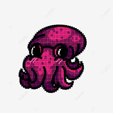 Saving and exporting pixel art article #7: Kleine Krake Pixel Kunsttiere Pixel Kunst Tier Tintenfisch Png Und Psd Datei Zum Kostenlosen Download