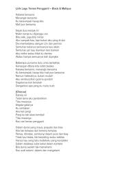 Tetap aku rindu belaian kasihmu oh sayang mengapa ini yang ada ketika ku buntu aku hilang jalan penat ku cari merata namun tak ku jumpa. Lirik Lagu Teman Pengganti Docx