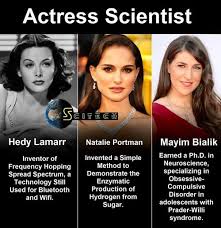 beautiful women actress Natalie Portman intelligent Hedy Lamarr ... via Relatably.com
