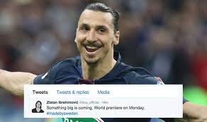 Zlatan Ibrahimovic Tells Fans On Twitter Something Big Is Coming Football Sport Express Co Uk
