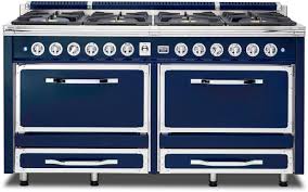 The canopy style works perfectly with every kitchen island. Viking Tvdr6608bdb 66 Inch Dual Fuel Range With Eight High Performance Burners Double Oven And Eight Oven Functions Dark Blue