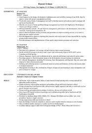 it analyst resume samples velvet jobs