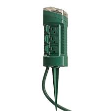 These 10 christmas light display ideas sure to help you get into the holiday spirit. Woods 15 Amp Outdoor Plug In Photocell Light Sensor 6 Outlet Yard Stake Timer With 6 Ft Cord Green 13547wd The Home Depot