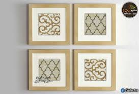 لوحات مودرن ببرواز شامبين سفير ارت للديكور Frames On Wall Framed Wall Art Gallery Wall