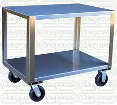 Stationary pegboard or louvered panel storage. Ym17 Heavy Duty Stainless Steel Mobile Table 24 X 36 Shelf Size
