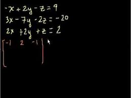 Although you can indeed solve 3 variable systems using elimination and substitution as shown on this page, you may have noticed that this method is quite tedious. Solving 3 Equations With 3 Unknowns Youtube