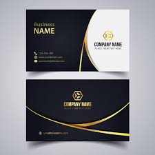 Black And Gold Business Card Background Corporate Business Card Eps Template Vector Business Card Business Cards Vector Templates Free Business Card Templates