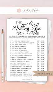 The Wedding Shoe Game Virtual Printable Bridal Wedding Etsy Printable Bridal Shower Games Engagement Party Games Wedding Shower Games