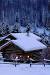 Wallpaper Winter Mountain Cabin