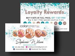 If you are an amazon seller and looking for an amazon return form, then look no further. Color Street Loyalty Cards Printable Color Street Loyalty Rewards Template Colorstreet Business C Color Street Business Cards Color Street Business Street Card
