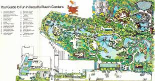 Busch Gardens Los Angeles Theme Park Map Busch Gardens Theme Park