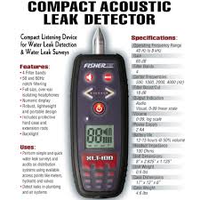 The advanced microprocessor enables enhancement of the weakest sounds. Fisher Xlt 100 Compact Acoustic Water Leak Detector Shop Features Metaldetector Com