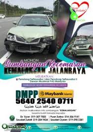 Dalam kemalangan pukul 2.54 pagi itu, sebuah kereta terhumban ke dalam laut selepas terbabit kemalangan dengan sebuah kenderaan di kilometer 4.0 jambatan pulau pinang menghala perai, dekat sini awal pagi semalam. Sumbangan Kecemasan Kemalangan Jalan Raya Berita Parti Islam Se Malaysia Pas