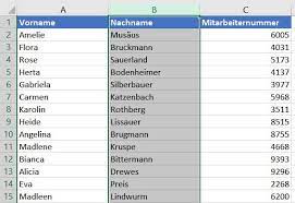 Tabellen sind eine spezielle, strukturierte form von datenlisten. Filtern Und Sortieren Office Tutor