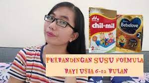 Untuk si kecil yang ternyata memiliki alergi susu sapi. Perbandingan Susu Formula Bayi Usia 6 12 Bebelove Gold Chil Mil Youtube