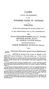 Chichester's Ex'x v. Vass's Adm'r.