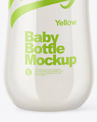 Download Baby Milk Bottle Mockup In Bottle Mockups On Yellow Images Object Mockups