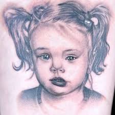 Portrait Tattoo by Eva Huber of Allegory Arts