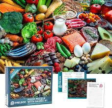 Large selection of premium online jigsaw puzzles. Amazon Com Frelson 1000 Piece Jigsaw Puzzles For Adults With 2x Bonus Games Food Puzzle 1 1000 Piece Puzzles For Adults Includes Large Puzzle Poster Puzzle Game Instructions And Notepad 27 5 X 19 7
