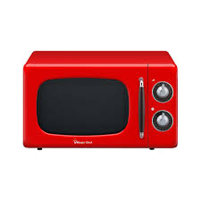 Magic Chef Retro 0 7 Cu Ft Countertop Microwave In Red Mcd770cr The Home Depot Magic Chef Countertop Microwave Retro Kitchen Appliances