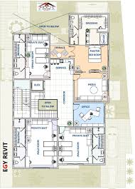 فيلا مكة توزيع غرفة نوم رئيسية ماستر رووم غرف اولاد غرف بنات من تصميم ايجي ريفيت Egy Revit Contact Us Info Egyrevit Co New House Plans House Plans Floor Plans