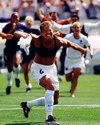 Brandy Chastain Secures A 1999 World Cup Championship For The U S Women S National Team