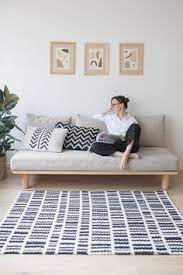 Black And White Crochet Rug Pattern Scandinavian Rug Design Etsy In 2020 Diy Furniture Couch Wooden Sofa Designs Diy Couch