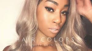 Appropriate hair color shade can make you look lively and radiant, more so if you are a cool skin tone. 30 Hair Colors For Deep And Dark Skin Tones Belletag