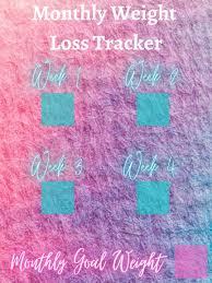So choose any weight loss calendar 2021 below and use it in managing your numerous tasks. Printable Monthly Weight Loss Tracker Detroit Physical Education