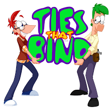 Ties that Bind Logo 1 | Phineas and ferb, Phineas and isabella, Phineas and  ferb memes