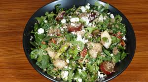 Begin by preparing your main salad ingredients. Spinach Couscous Salad Manjula S Kitchen Indian Vegetarian Recipes