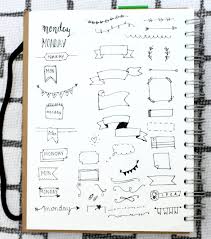 The original post (washed away into the internet landfill now) showcased six banners for your bullet journal. Bullet Journal Header Tutorials And Inspiration Hannah Emily Journals