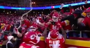 The image is png format with a clean transparent background. Kansas City Chiefs Eric Fisher Celebrates Touchdown With Stone Cold Beer Salute