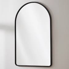 W) by best home fashion Simply Arched Modern Metal Framed Wall Mirror Shades Of Light