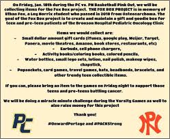 The consequences can be dire, with a significant number of cancer survivors unable to repay their outstanding debts. Portage Central Athletics On Twitter This Friday Night During Our Annual Pink Out Cancer Awareness Basketball Games We Are Highlighting The Fox Box Project On Organization That Collects Items For Teen