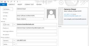 Having won the trust of 100. Office Lens The Simple And Free Way To Create An Outlook Contact From A Business Card Cameron Dwyer