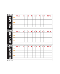 12 golf scorecard templates pdf word excel free