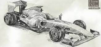 Draw a square and add on one layer on it. How To Draw A Formula 1 Ferrari F60 Drawing Illustration Wonderhowto
