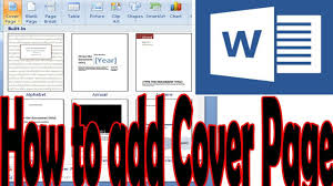 How To Insert A Cover Page In Microsoft Word Cover Page Microsoft Wo In 2020 Cover Pages Microsoft Word Microsoft