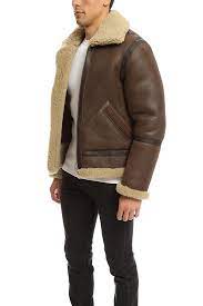 Acne Ian Leather Shearling Jacket In Brown For Men Lyst Mens Shearling Jacket Jackets Men Fashion Leather Jacket Men Style