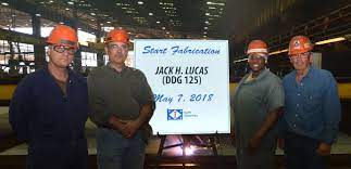 The ship is the first in a class of guided missile destroyers known as flight iii. Photo Release Huntington Ingalls Industries Begins Fabrication Of Destroyer Jack H Lucas Ddg 125 Huntington Ingalls Industries