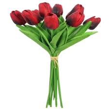 Fantastic seasonal offers · 2020 deals · unbeatable value Artificial Red Tulips Bunch Stunning Realistic Red Tulips Shelf Edge Uk