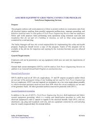 Assured Equipment Grounding Conductor Program Color Codes