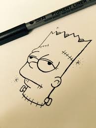 Graffiti art street art urban art by urbannycdesigns on etsy. Bartsimpson Frankensteinsmonster Halloween Art Sketches Art Drawings Art Drawings Sketches