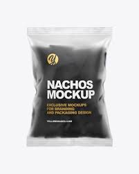 Download Frosted Bag With Black Nachos Mockup In Bag Sack Mockups On Yellow Images Object Mockups Mockup Creative Words Mockup Psd