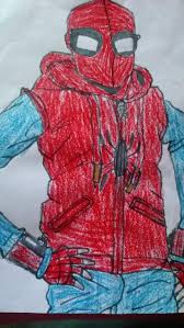 [hey everyone sorry for the previous video, there was a hiccup on that video. My Spiderman Homecoming Homemade Suit Drawing Marvel Amino