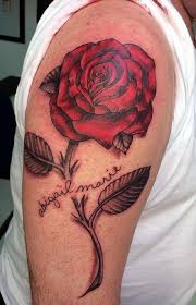 Pink rose tattoo symbolizes elegance, softness and attractiveness. Name Rose Tattoos For Men Novocom Top