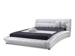 Bleiben sie informiert über bett 160x200 mit lattenrost und matratze. Lederbett Weiss Lattenrost 160 X 200 Cm Lille Beliani De