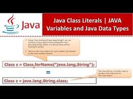 Java Class Literals Java Tutorial Youtube In 2020 Java Tutorial Java Tutorial